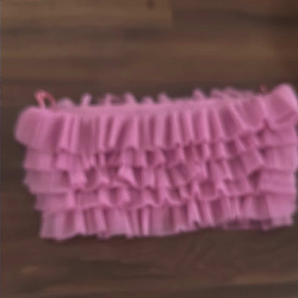 Pink Ruffled Clutch - Picture 2 of 4